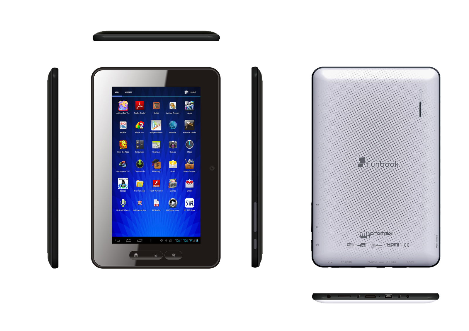 micromax funbook tablet silver