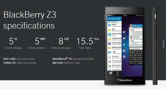 Blackberry z3
