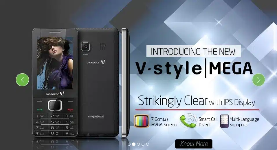 Videocon Mobile Phones unveils a range of stylish feature phones in India