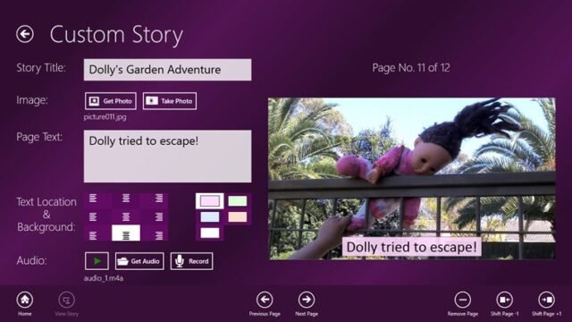 Kids Story Builder, a new storytelling app published by Microsoft Devices