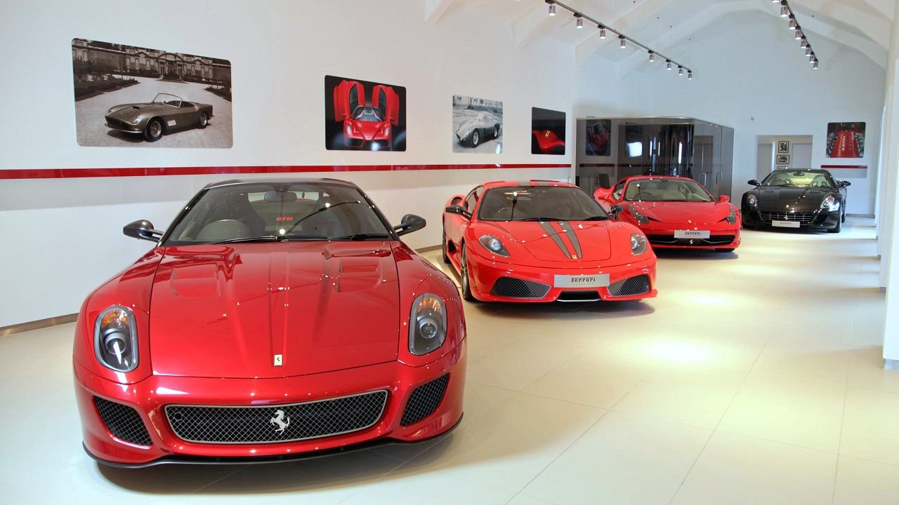 Ferrari showroom in India