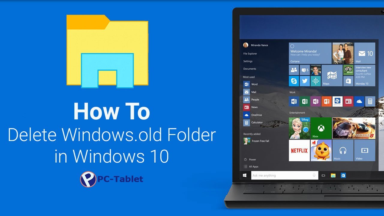elete Windows.old Folder in Windows 10