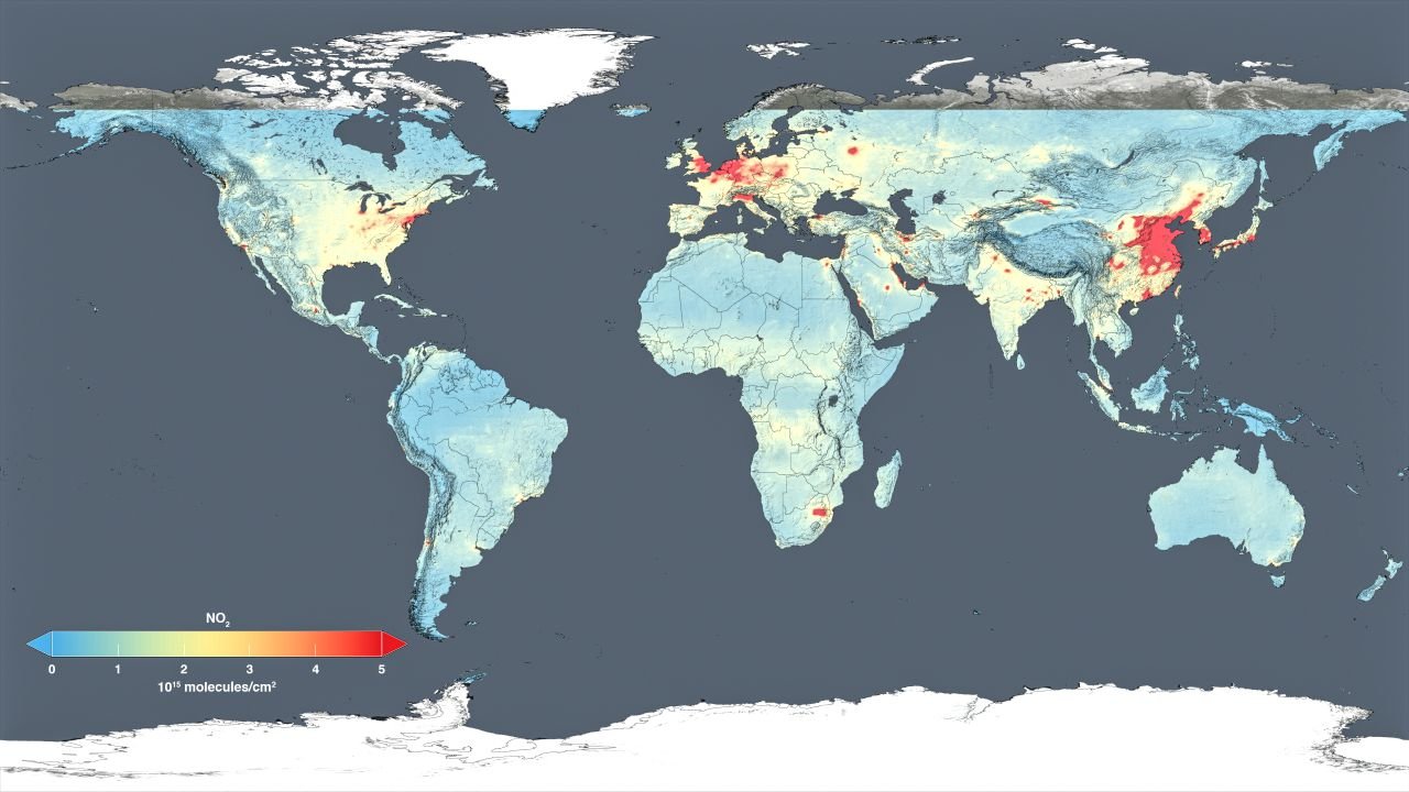 NASA Air Pollution Map
