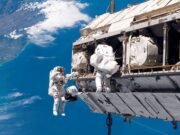 NASA astronauts spacewalk