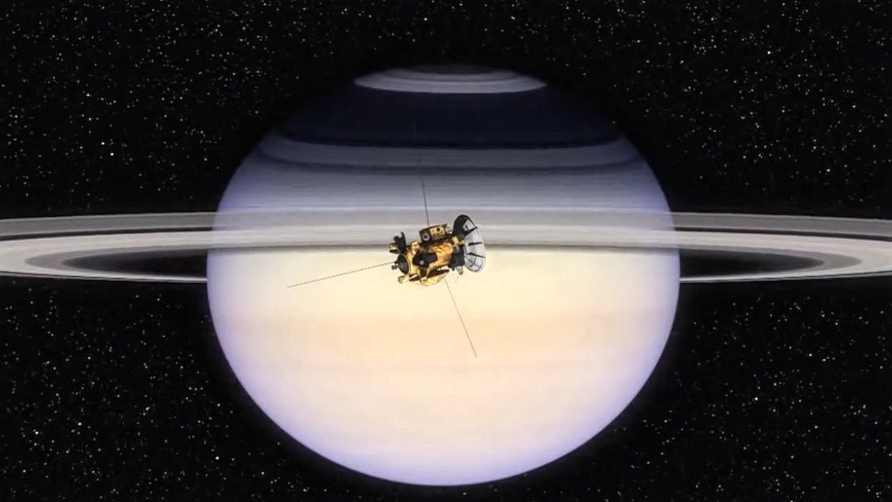 Cassini Spacecraft Completes Its Final Rendezvous With Saturn Moon Enceladus