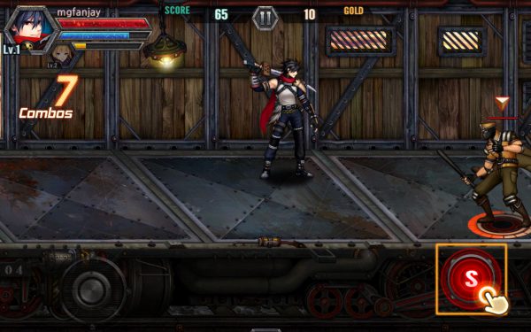 TrainCrasher é um beat'em up animesco situado em um trem