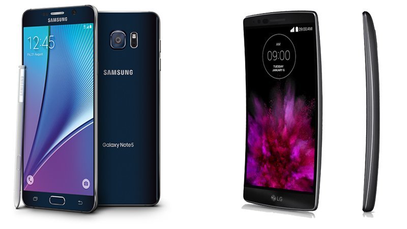 Samsung Galaxy Note 6 and LG G Fliex3