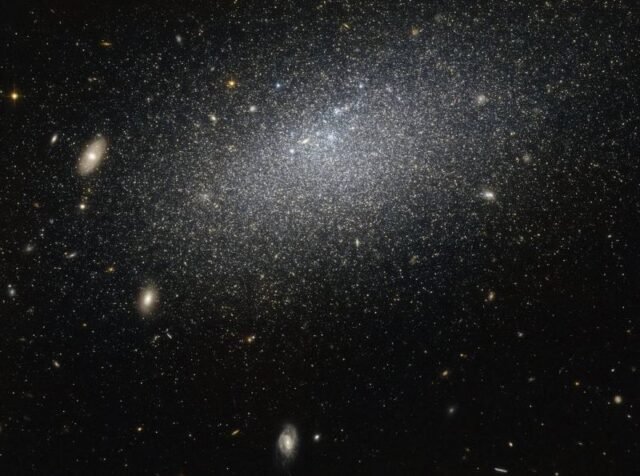 Hubble finds out another mysterious galaxy