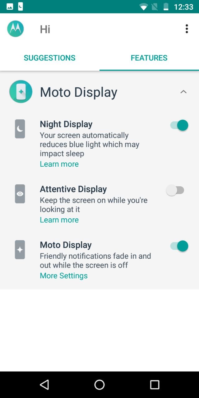 Moto G6 Play UI 7