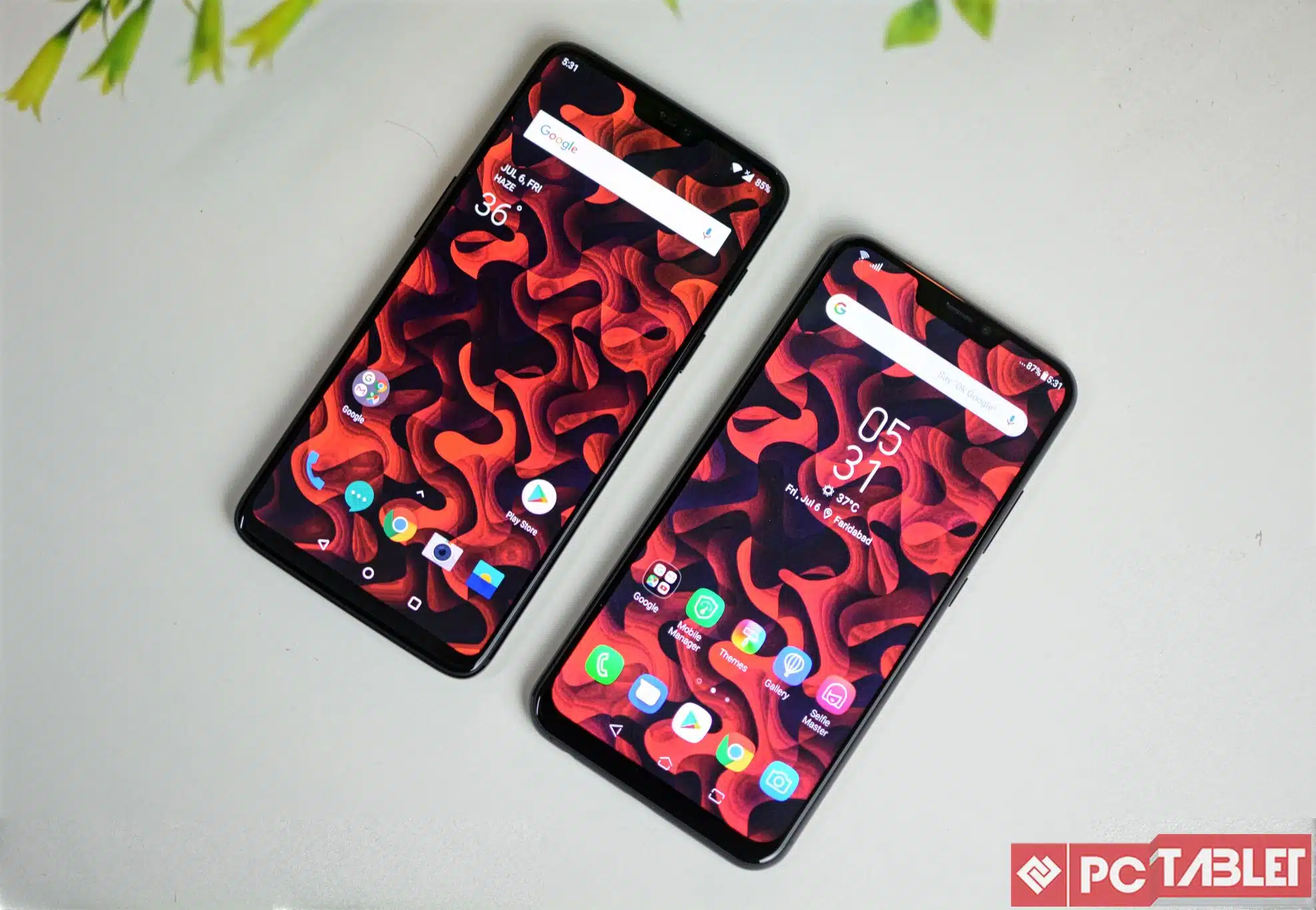 Zenfone5z VS OP6 1