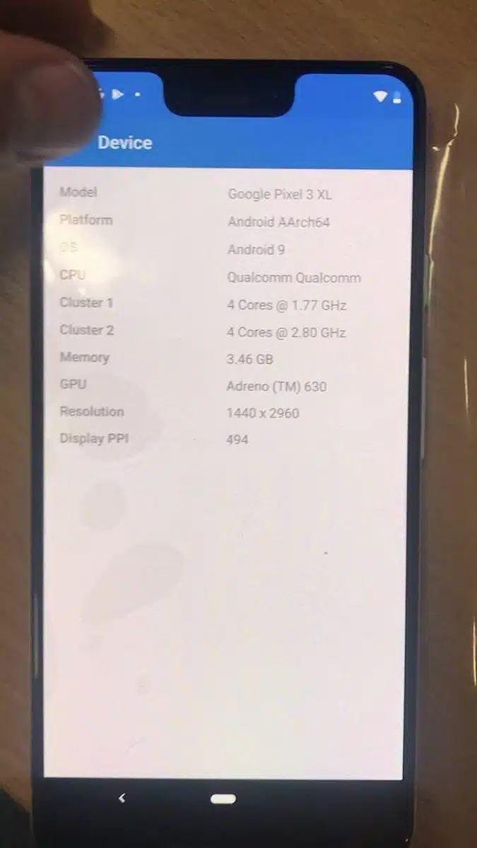 pixel 3 xl white leak 5