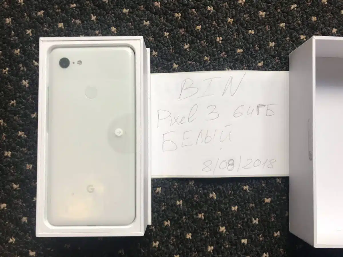 pixel 3 xl white unboxing leak 1