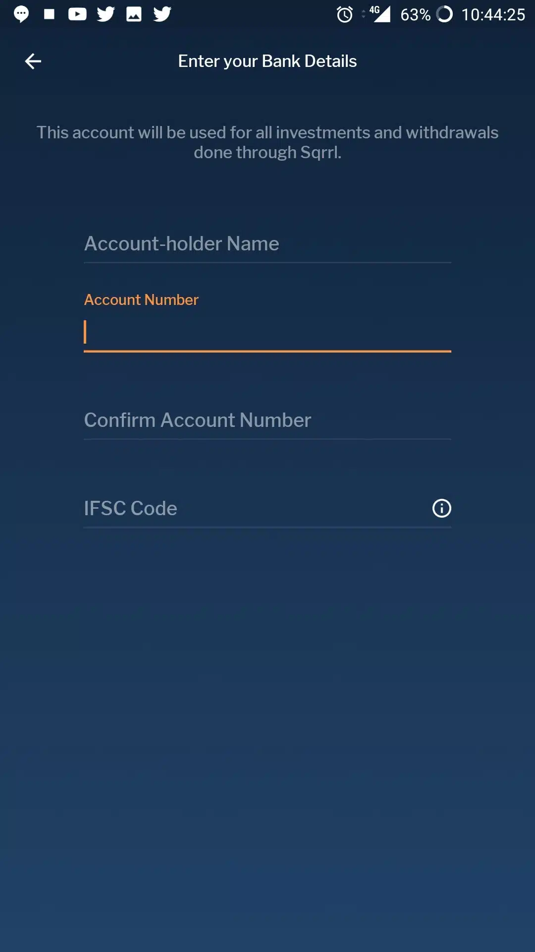 10 sqrrl bank details