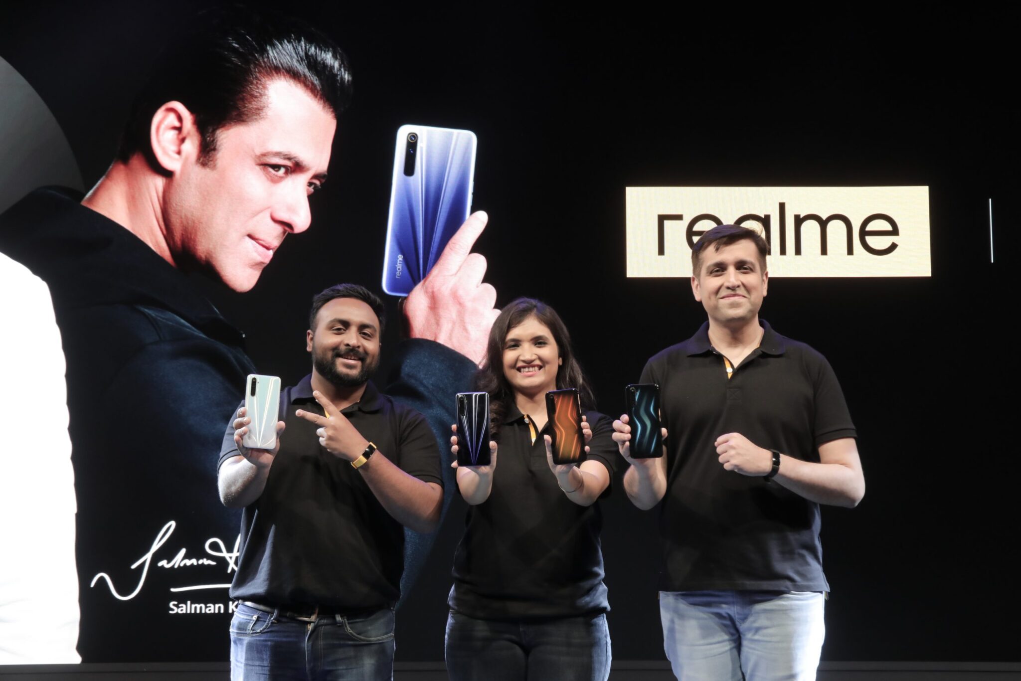 Sree Hari Product Manager realme India Nidhi Bhatia Product Manager realme India Madhav Sheth Vice President realme and CEO realme India scaled 1 scaled