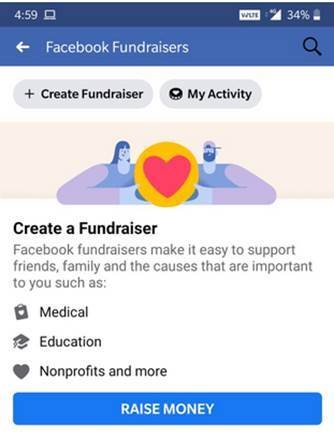 create fundraiser
