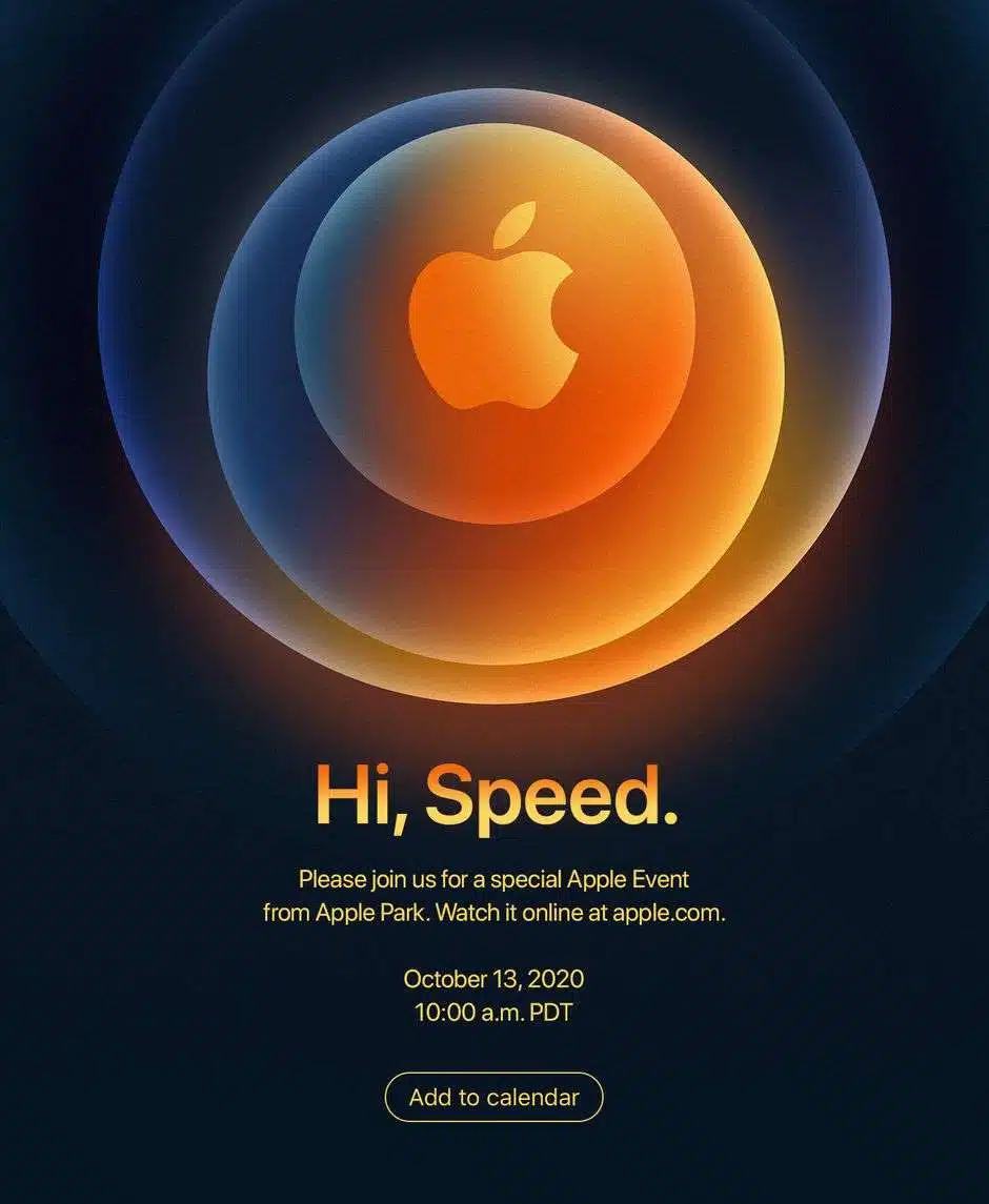 apple iphone 12 launch invite