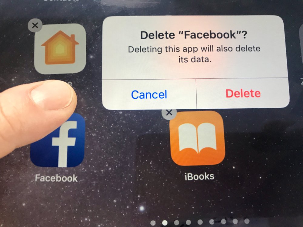 deleting social media stock image