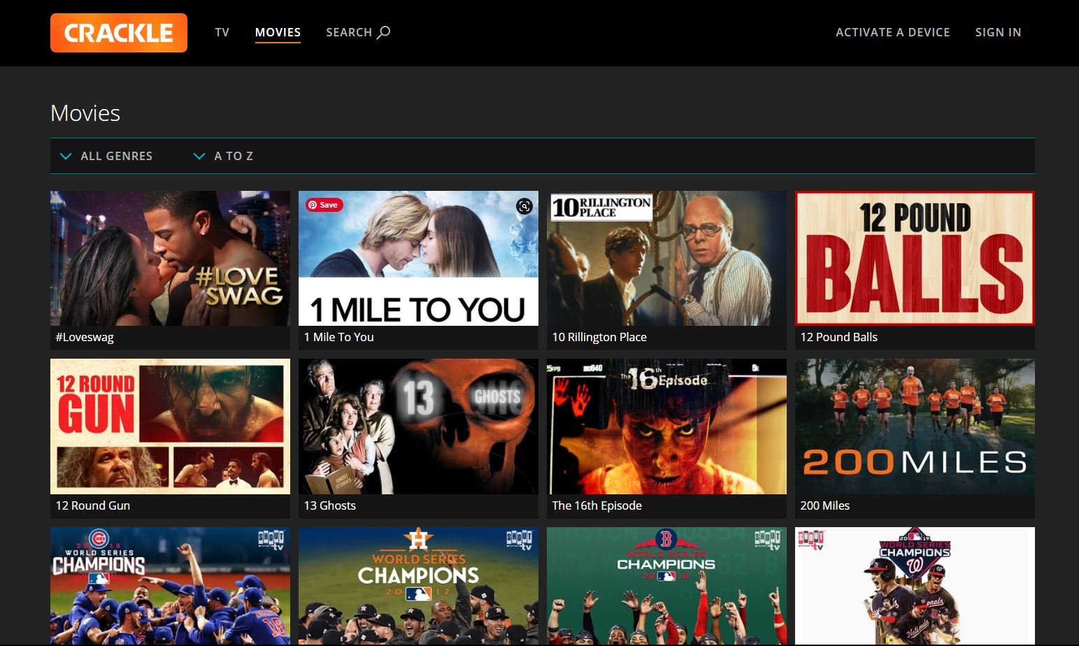 Free online movie deals streaming sites