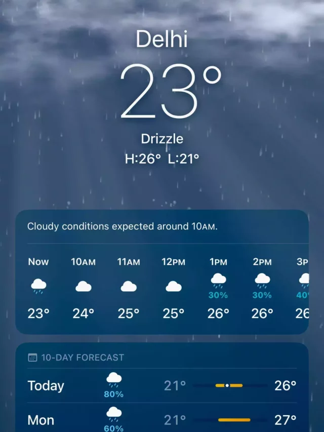 How to get rain, bad weather alerts on your iPhone