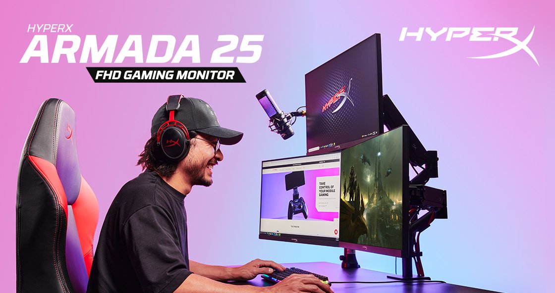 HyperX ventures into the gaming monitor market unveils Armada 25 and Armada 27 with Desk Mount and Ergonomic Arm