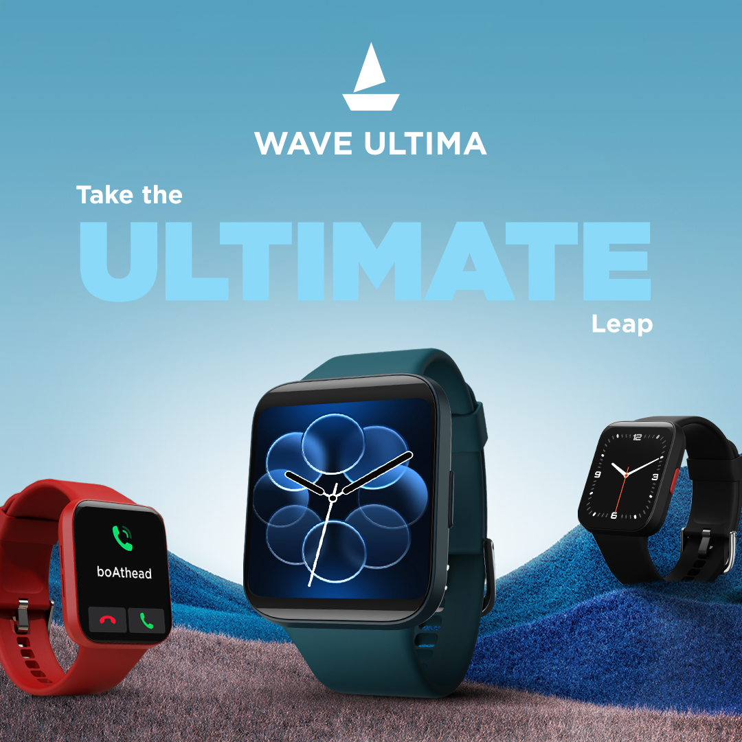 boAt launches ‘ Wave Ultima’ BT Calling Smartwatch with a Large 1.8 ...