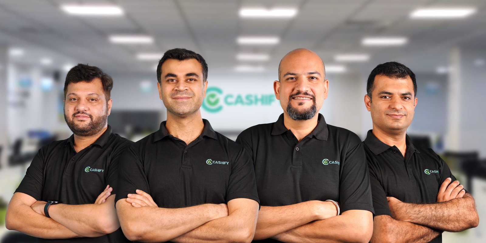 Left to Right Amit Sethi Co Founder CTO Mandeep Manocha Co founder CEO Nakul Kumar Co Founder CMO Siddhant Dhingra as a Co founder Chief Business Officer Global Markets scaled