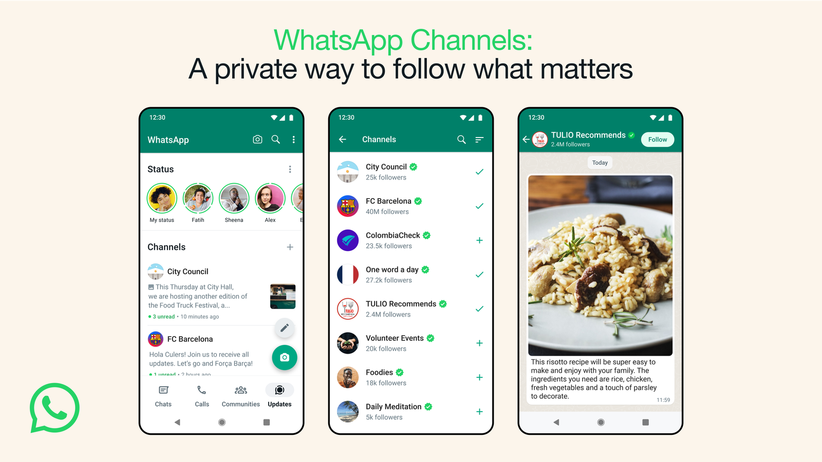 Mark Zuckerberg announces WhatsApp Channels, a private way to follow what matters