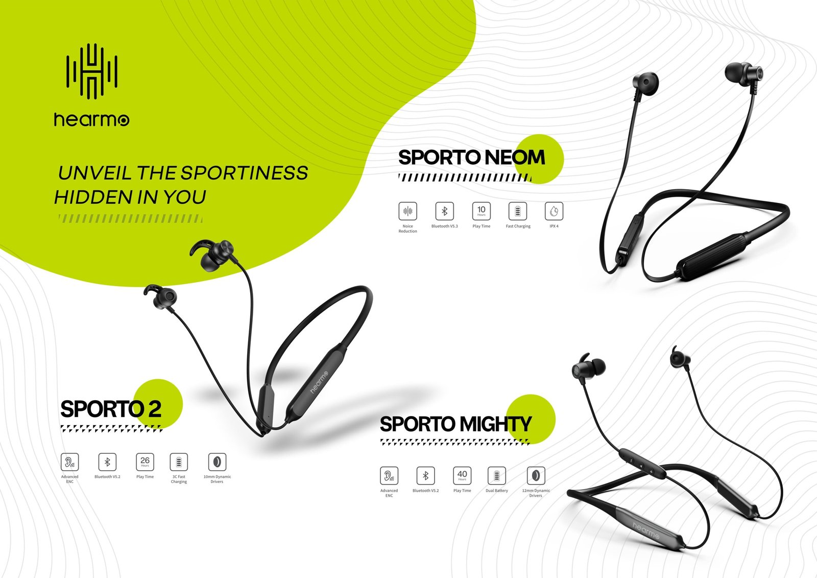 Hearmo launches a range of affordable Sporto series Neckbands starting INR 799/-