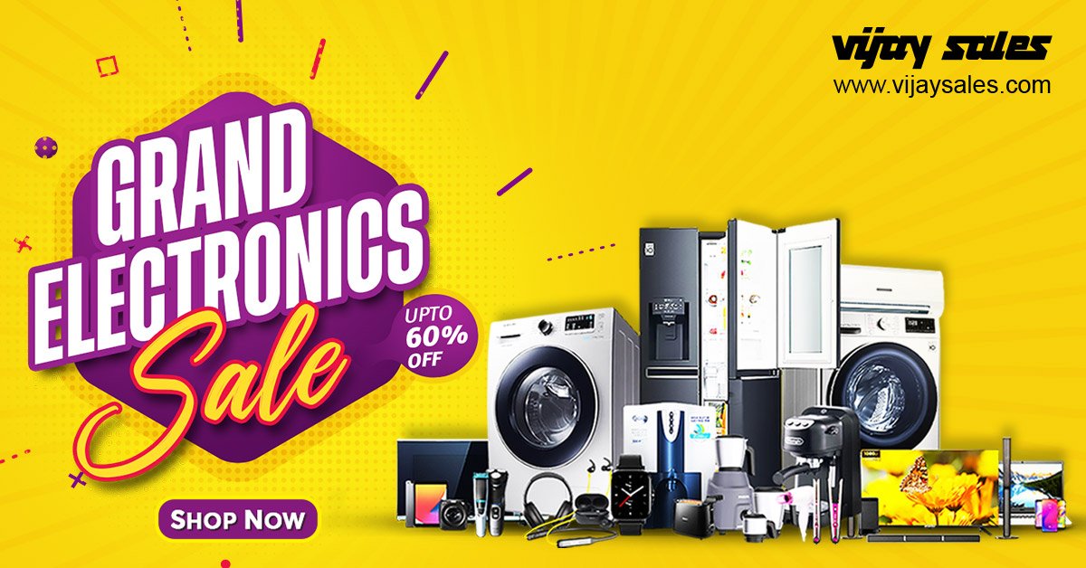 Vijay Sales rolls out its Grand Electronics Sale exclusively on its ecommerce website from 14th July