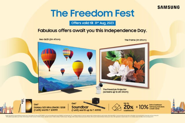 Samsung Announces ‘Freedom Fest’; Best Opportunity to Upgrade to Premium TVs with Amazing Bundle Deals, Cashback & More