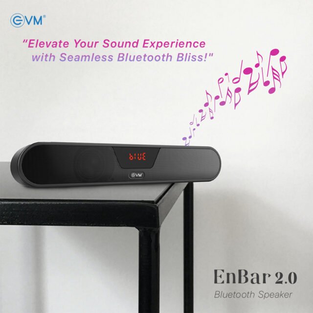 As India gears up to celebrate the joyous Festive Season, EVM adds a harmonious touch to the festivities by introducing EnBar 2.0 - a symphony of elegance, technology, and audio excellence. Elevating your audio experience to new heights, EnBar 2.0 combines an exquisite bar design with cutting-edge technology, ensuring a mesmerizing audiovisual spectacle that will redefine your space. Introducing the EnBar 2.0, a symphony of elegance and audio prowess in a single package. Its beautiful bar design seamlessly blends into any décor, adding a touch of sophistication to your surroundings. But EnBar 2.0 is more than just aesthetics – it's a musical masterpiece that will transcend your audio expectations. EVM’s latest innovation is not just a speaker; it's a visual marvel. The captivating RGB lights enchant your space, creating an ambiance that resonates with your mood and style. Watch as your environment transforms into a kaleidoscope of colors, matching the rhythm of your favorite tunes and giving your décor an artistic dimension. EnBar 2.0 also brings a plethora of connectivity options to your fingertips. Whether it's Bluetooth, USB, MicroSD, AUX, or even FM, this speaker ensures that you can immerse yourself in your preferred audio mode effortlessly. Connect wirelessly, plug in, or tune into your favorite radio stations – the choice is yours. "On this joyous occasion of Raksha Bandhan, EVM is delighted to introduce EnBar 2.0. As you celebrate the bond of love and protection, we present a gift that harmoniously resonates with the spirit of togetherness and celebration," said Ankit Shah, COO of EVM. "EnBar 2.0 embodies EVM's commitment to innovation, aesthetics, and excellence. We believe that every audio experience should be an artful delight. EnBar 2.0 represents a fusion of technology and design, taking audio enjoyment to the next level." Weighing in at just 625 g, it a perfect companion to outdoors events & It’s massive 2500mAh battery lets you groove non-stop upto 12 hours in a go. Equipped with a built-in microphone, EnBar 2.0 lets you seamlessly transition from music to conversation without skipping a beat. Answer calls in Bluetooth mode, all while enjoying a crisp and clear sound experience. It has added TWS function for better convenience In line with Hundia Info Solutions Pvt. Ltd.'s unwavering commitment to customer satisfaction, the EnBar 2.0 comes with a generous one-year warranty and a complimentary 'Free pickup & drop' service. With a network of 500 strategically located service centers across the country, customers can expect hassle-free after-sales support.