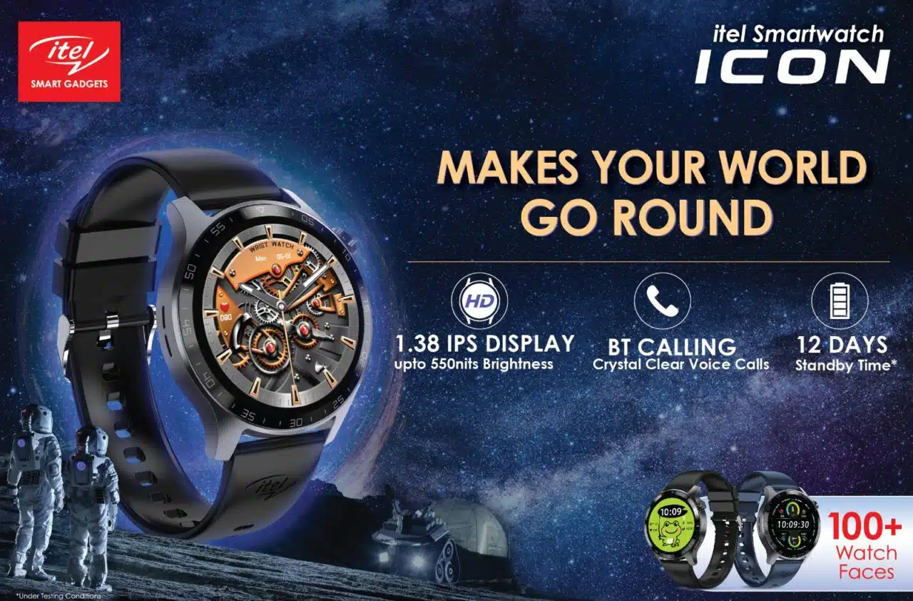 itel Unveils the Icon Smartwatch Featuring 1.38-Inch HD Screen and Bluetooth Calling