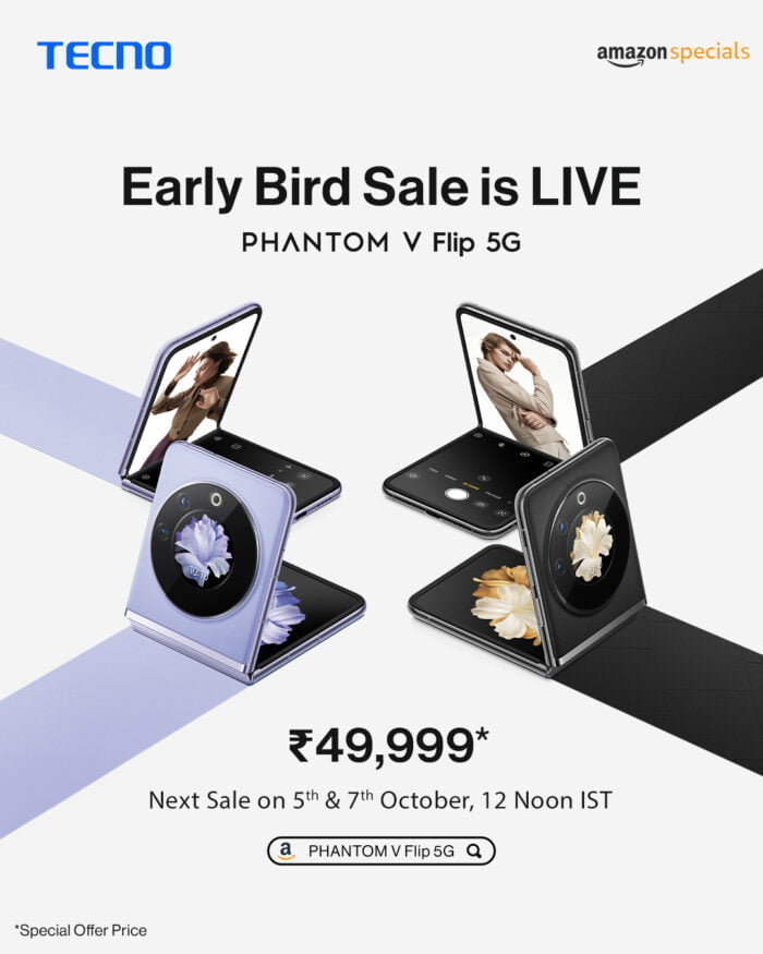 TECNO Phantom V Flip 5G Records High Sales During Early Bird Sale