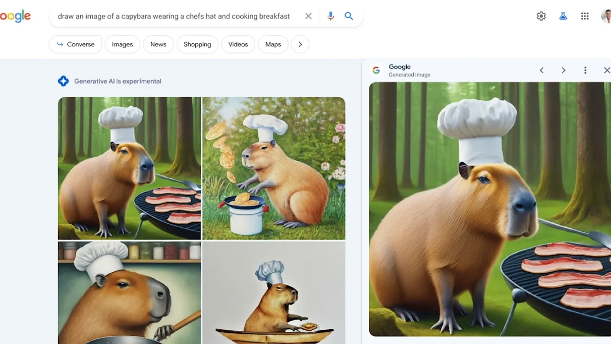 googles search generates image with AI