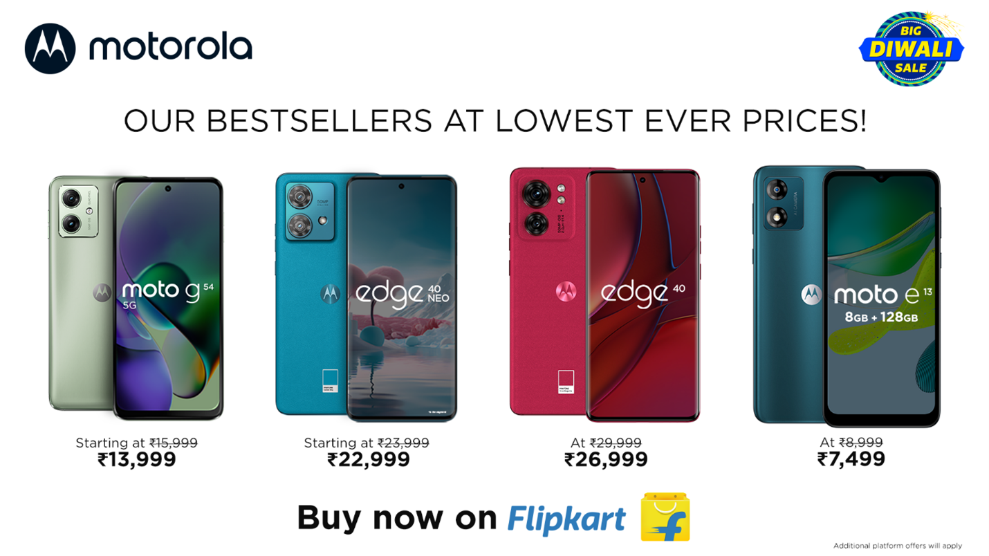 Motorola Announces Discounts on Select Smartphones in Flipkart Sale 1 Motorola Announces Discounts on Select Smartphones in Flipkart Sale