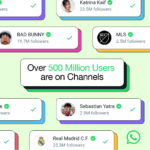 WhatsApp Channels Reach 500 Million Users in Record Time