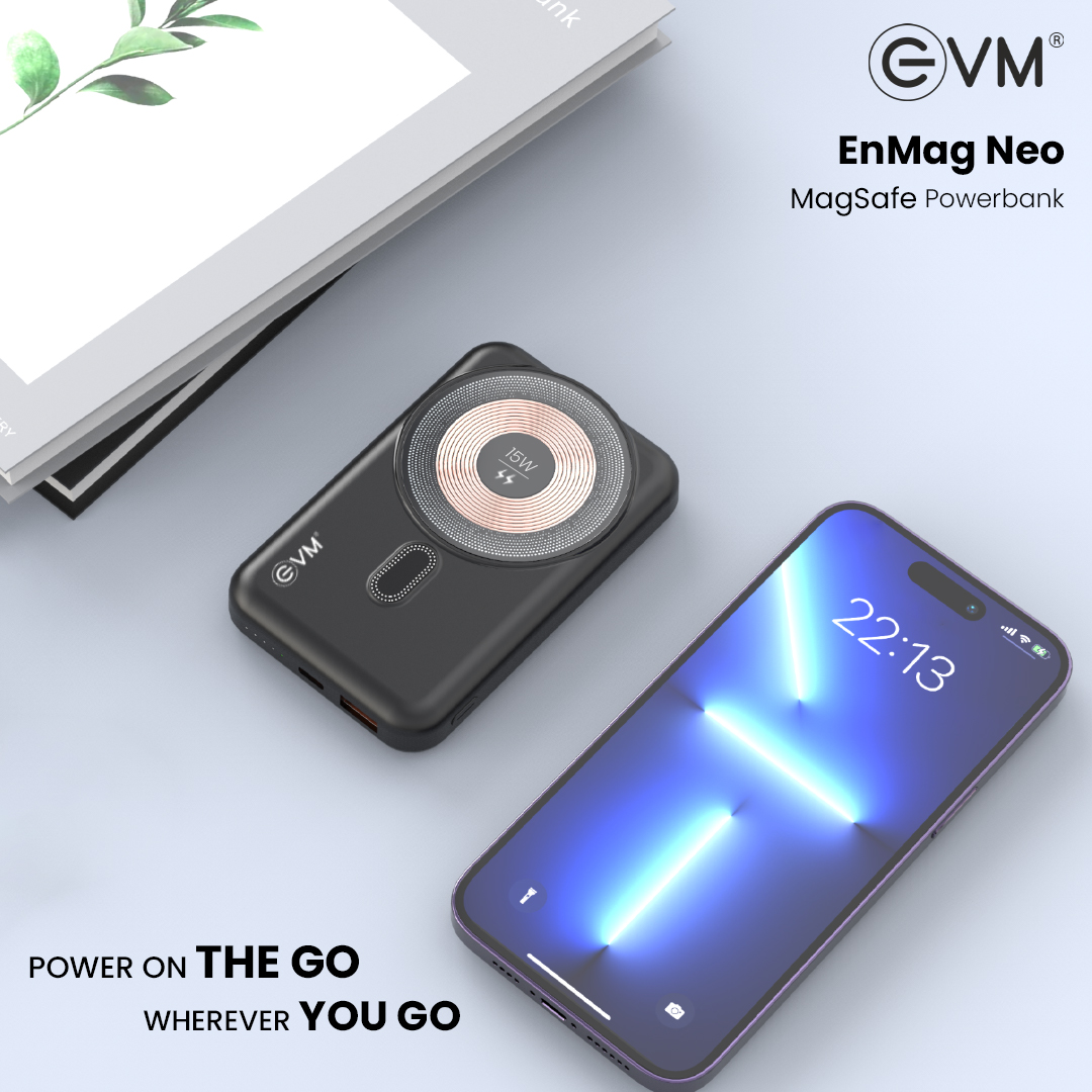 EVM Launches EnMag Neo: A 15W MagSafe Power Bank Redefining On-the-Go Charging 2 EVM Launches EnMag Neo: A 15W MagSafe Power Bank Redefining On-the-Go Charging