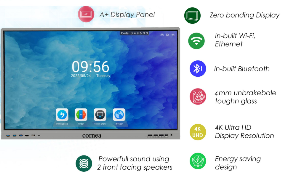 Cornea Unveils India's Largest 110-Inch Interactive Panel 2 Cornea Unveils India's Largest 110-Inch Interactive Panel