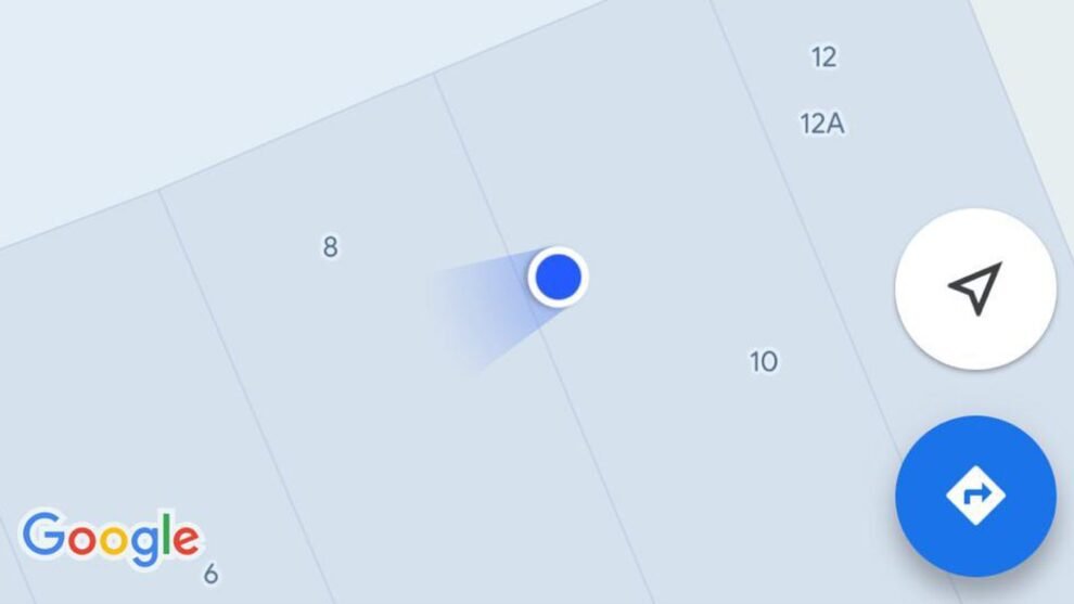 blue dot google maps