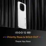 iQOO 12 Launch Sees Record-Breaking Priority Pass Sale
