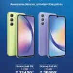 Samsung Unveils Offers on Galaxy A54 5G and A34 5G Models