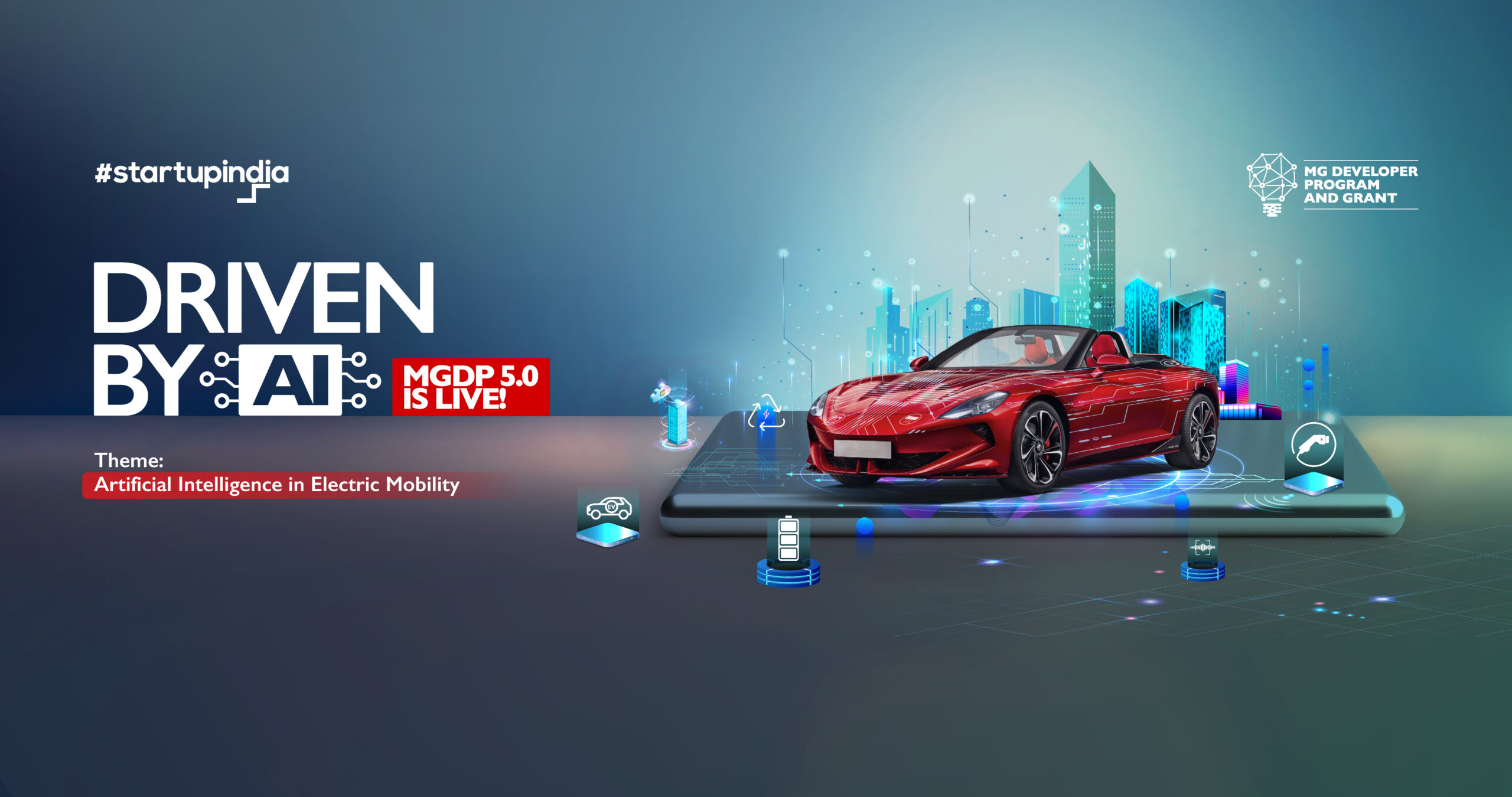 MG Motor India Launches AI-Focused Electric Mobility Initiative with Startup India and Manthan