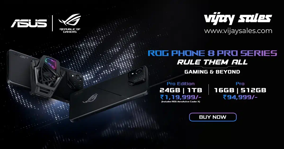 Vijay Sales and ASUS Launch ROG Phone 8 Pro Series in India