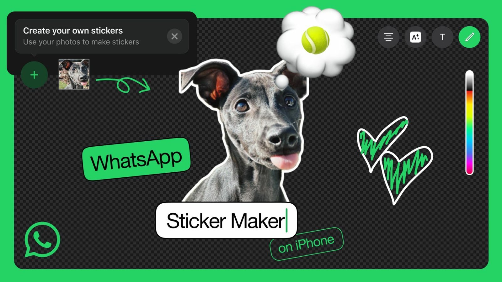 whatsapp introduces in app custom sticker