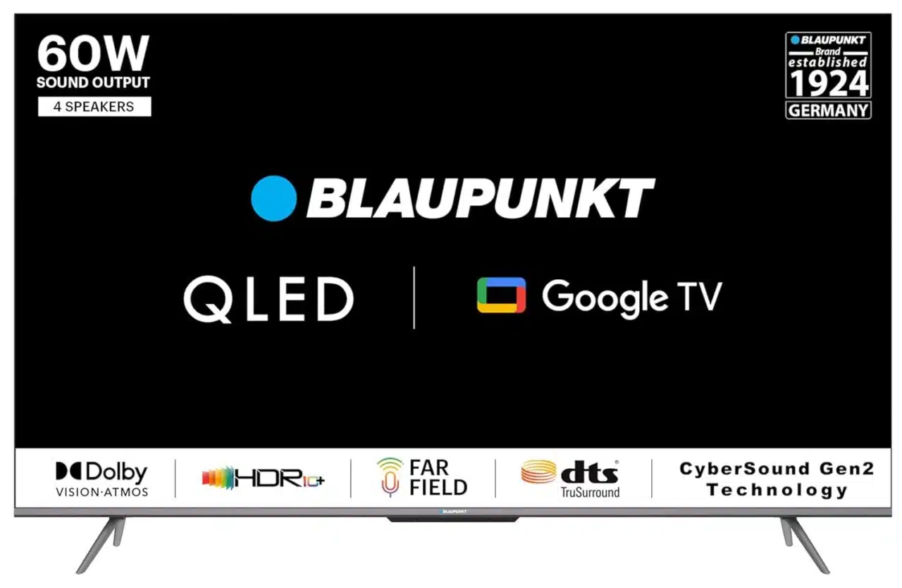 Top Blaupunkt QLED TVs in Great Home Appliances Sale 2 Explore the best deals on Blaupunkt QLED TVs during the Great Home Appliances Sale from Feb 21-27, 2024. Enhance your viewing experience with top features.