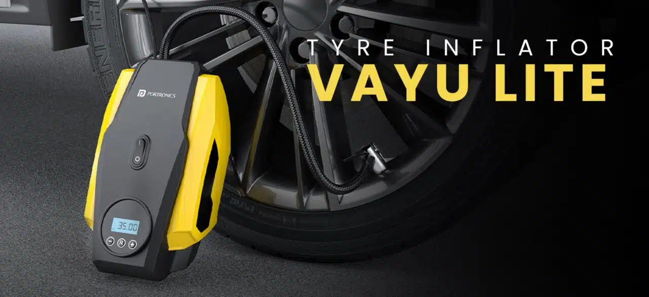 Portronics Launches Vayu Lite: A Compact Tyre Inflator 2 Portronics Launches Vayu Lite: A Compact Tyre Inflator