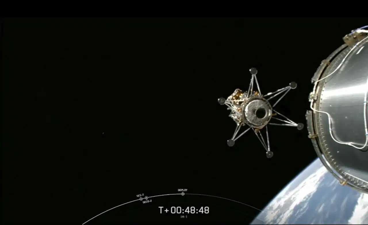 Spaceship Sideways After Moon Touchdown Attempt