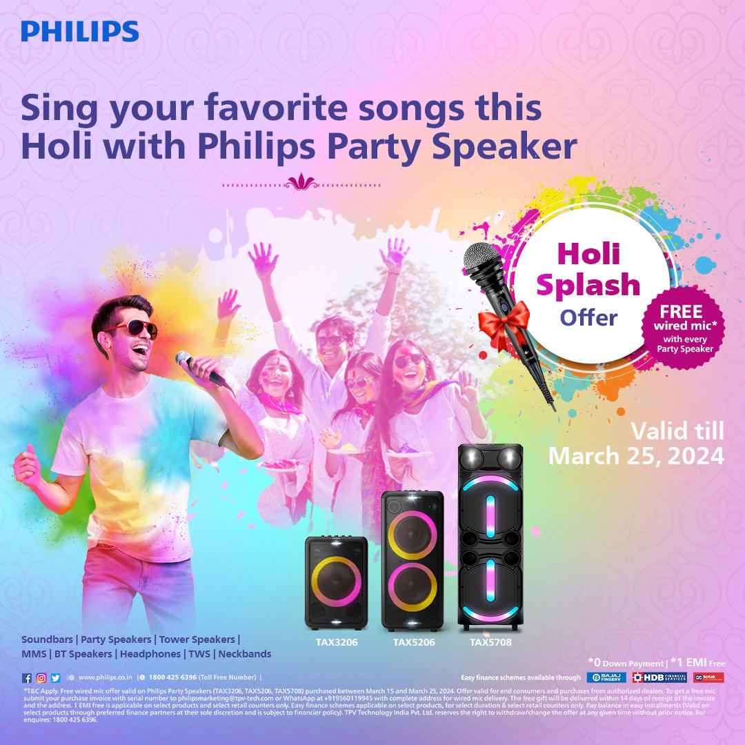 Philips Home Audio Range Offers Special Promotion for Holi