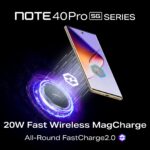 Discover Infinix's Note 40 Pro 5G Series with MagCharge technology, offering wireless charging and fast-paced 100W charging for a seamless experience.