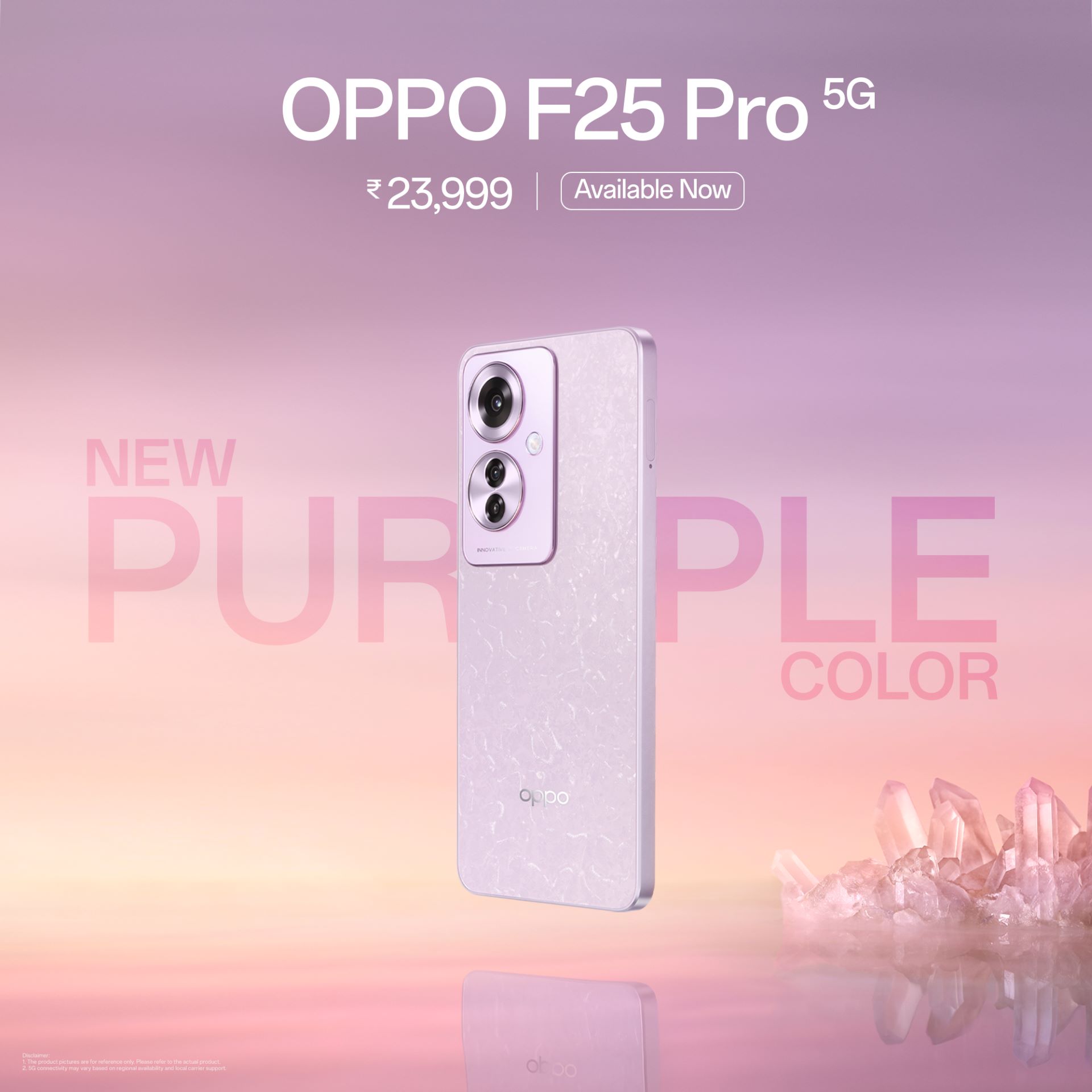 OPPO F25 Pro 5G Launches New Coral Purple Variant